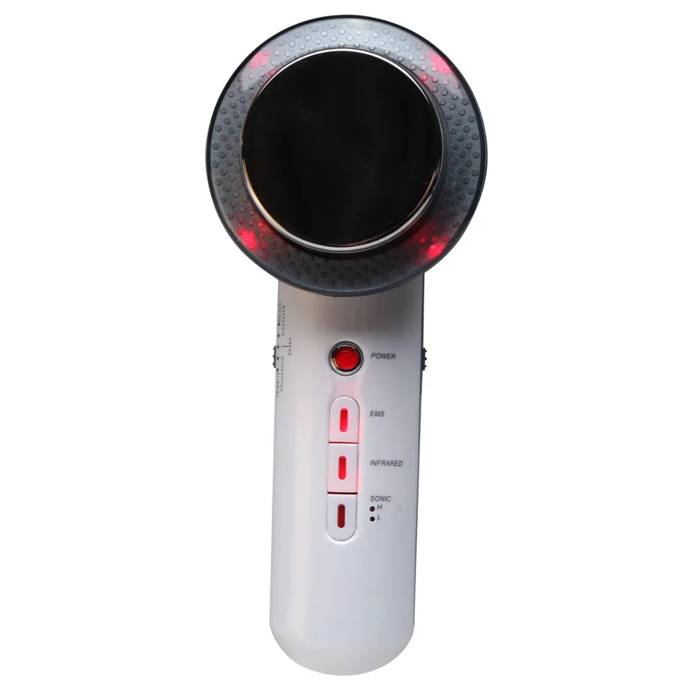

Best Quality&Original packing 3 In 1 Ultrasonic Infrared EMS Fat Burner Skin Firming Body Slimming Shaping Massager, Red/white/pink