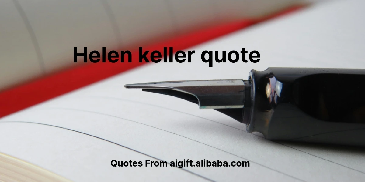 helen keller quote