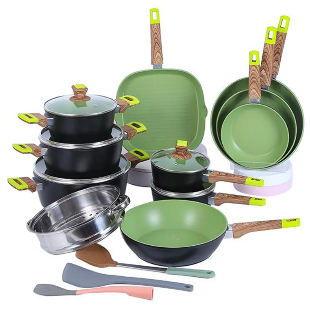 

14pcs Forged Aluminum Best Selling Premium Grade non-stick pots and pans Cookware Sets