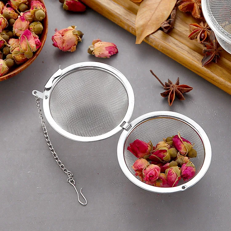5cm 304 Stainless Steel Mesh Tea Ball Loose Tea Infuser With String