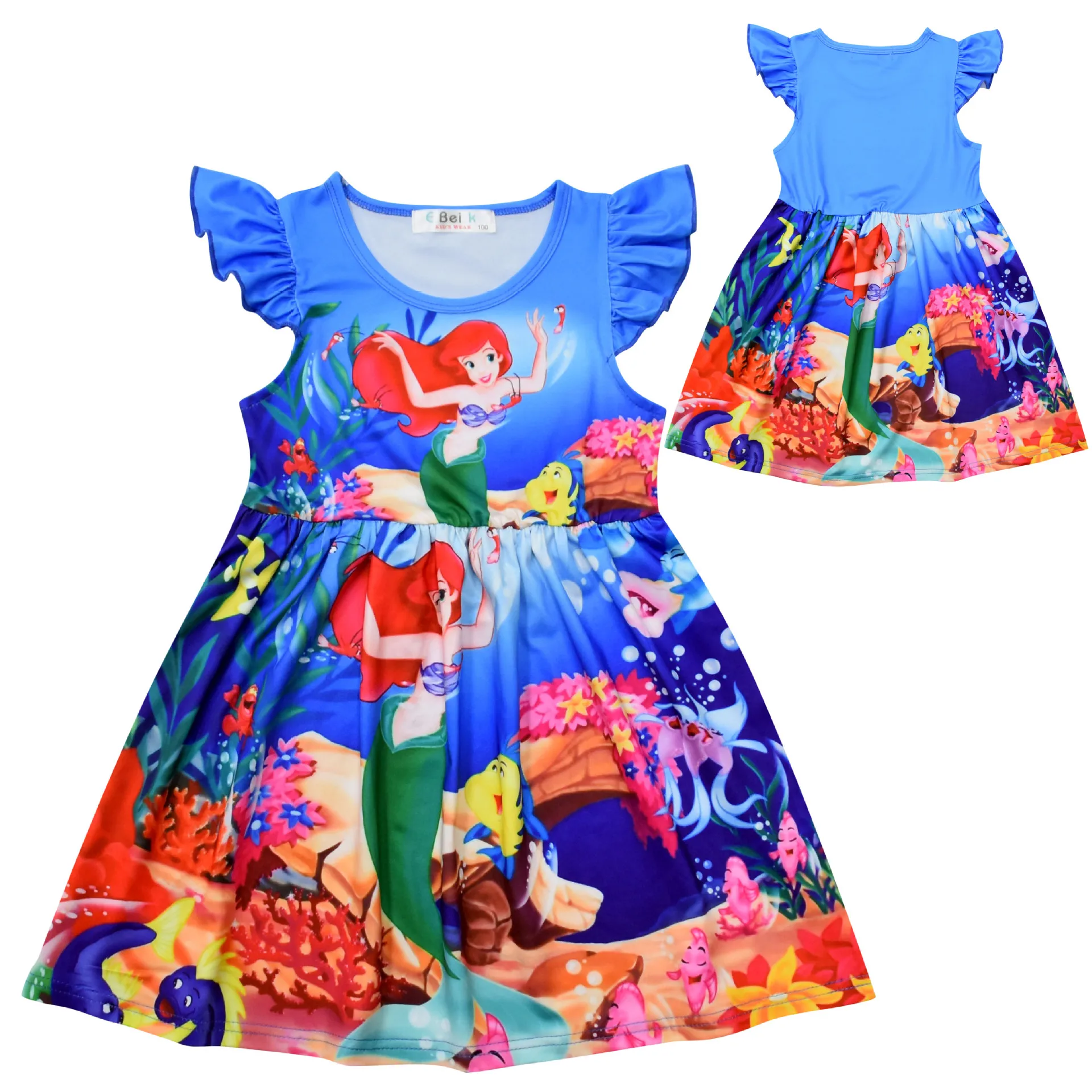 

Cute Cartoon Baby Girls Princess Dresses Sleeveless Summer Casual Dress for Girl Clothes
