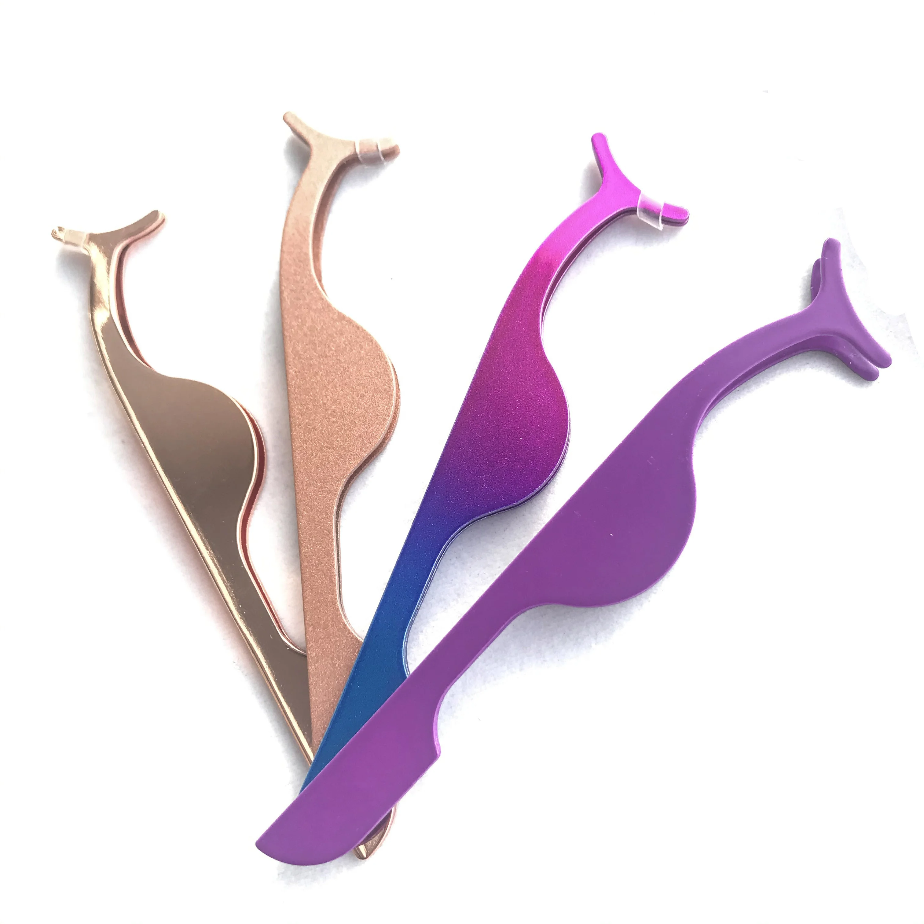 

Cheapest Factory wholesale price custom false eyelash tweezers white titanium tweezer eyelash custom lash tweezers with logo, Black