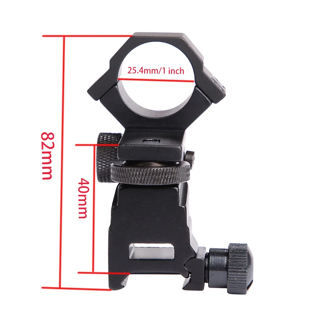 

GOYEA 25.4mm Ring Tactical Light Laser Sight Flashlight Rifle Scope Mount Adjustable Elevation Windage weaver 20mm Rail