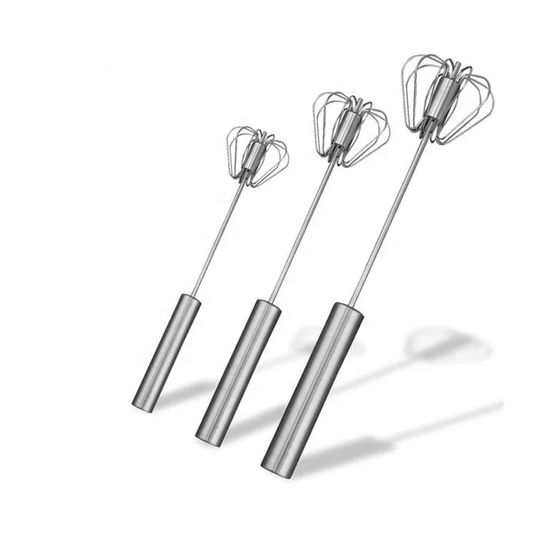 

Kitchen Utility Gadgets Milk Drink Coffee Blender Semi-automatic Whisk Bubbler Mini Handle Stainless Steel Blender, Natural