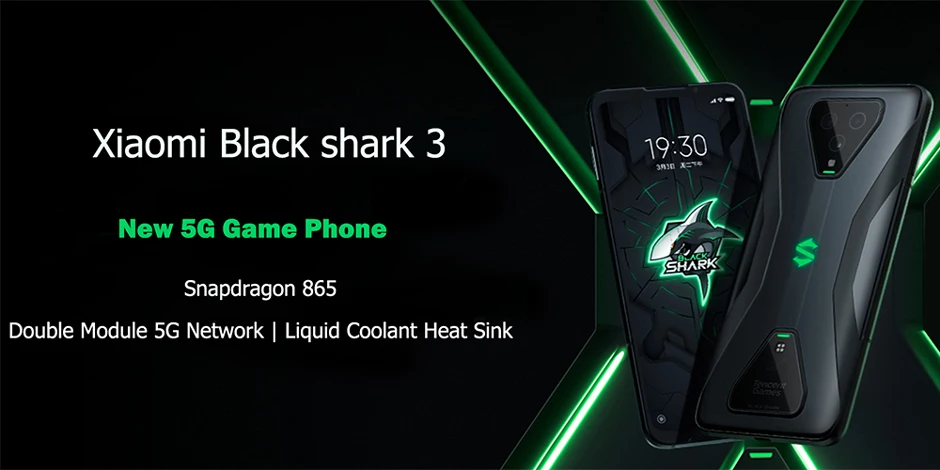 global rom blackshark 3 8gb 128gb sn 865 octa core 5g gaming