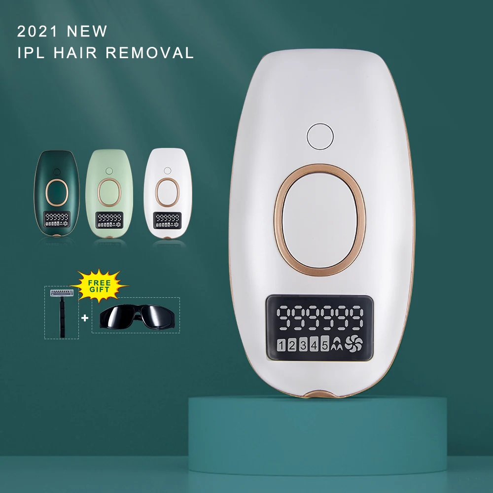 

2021 newest IPL flash light permanently OEM logo handheld ipl laser hair removal handset