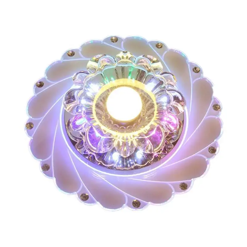 

Crystal LED Modern Chandelier Ceiling Light Fixture Aisle Hallway Pendant Lamp