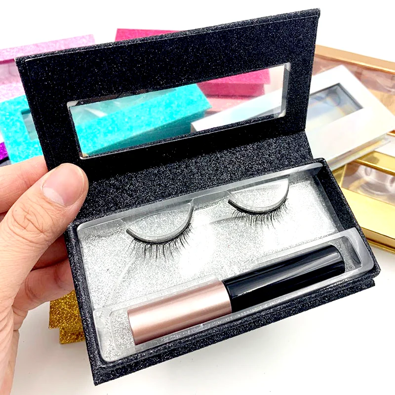 

magnetic eyelashes wholesale 3d mink lashes custom eyelash packaging, Natural black