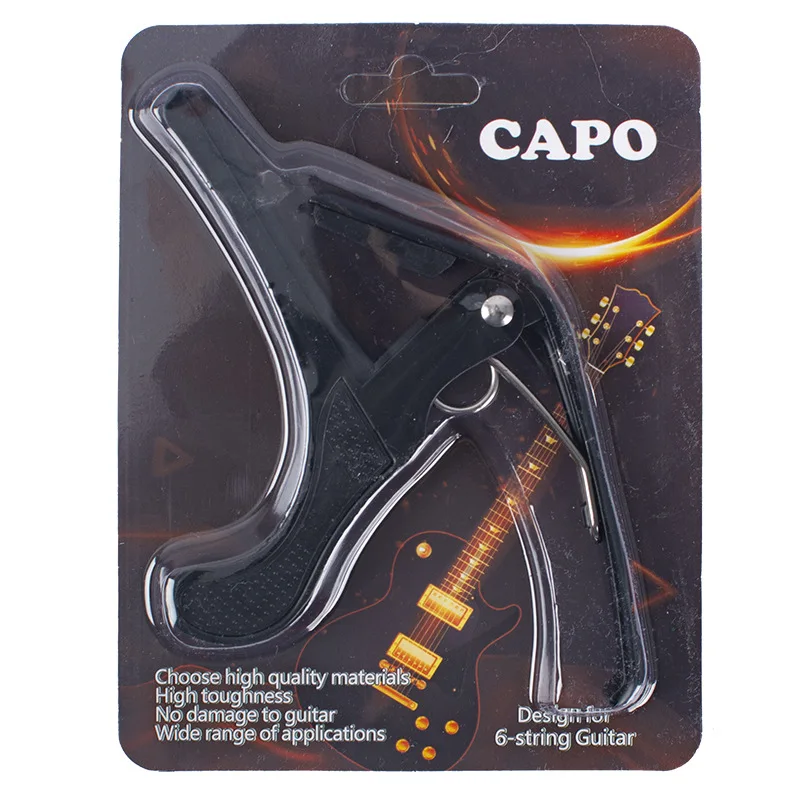 

ODM Mini OEM Customized Tuning Capo Guitar Capo, Black & white