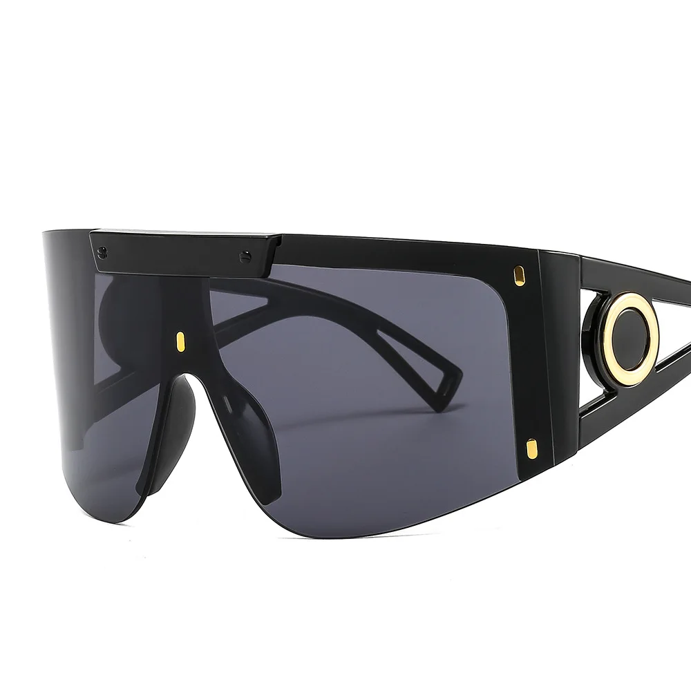 

New Fashion trending 2021 Shades uv 400 Frame Customized logo square big square oversized Glasses shield Sunglasses women