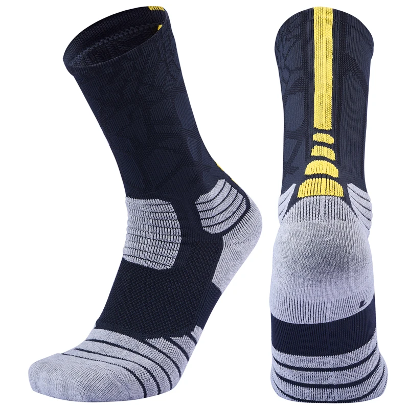 

High Quality New Men Outdoor Sports Elite Basketball Socks Men Cycling Socks Compression Socks Cotton Towel Bottom
