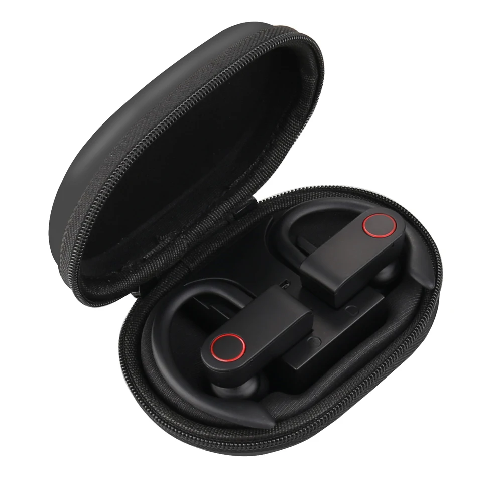 

A9pro TWS Sports Wireless Earphone Headphones Ear-hook Stereo Earbuds Earphones IPX5 Waterproof with Mic, Black