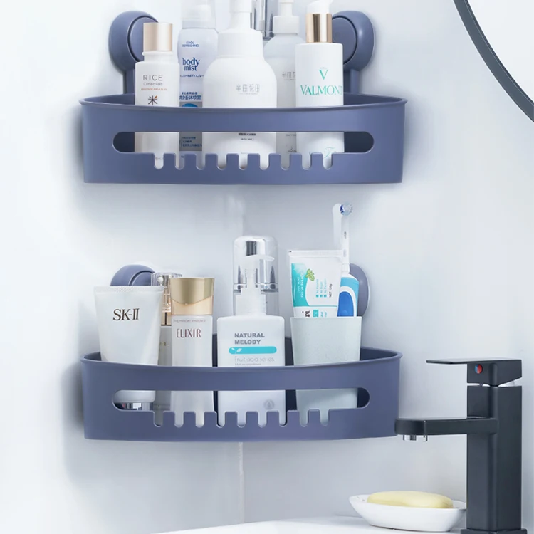 

Quality Bathroom Organizer NO Drilling Shower Caddy Plastic Kitchen Bathroom Shelf Rack Bathroom Basket Shelves Plastic Corner