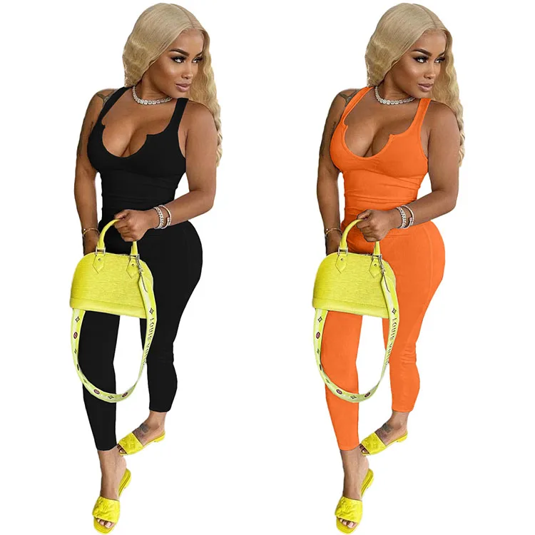 

ZH8530 Summer Sling Fashion Women Clothing White Bodysuit 2021 Jumpsuit Women