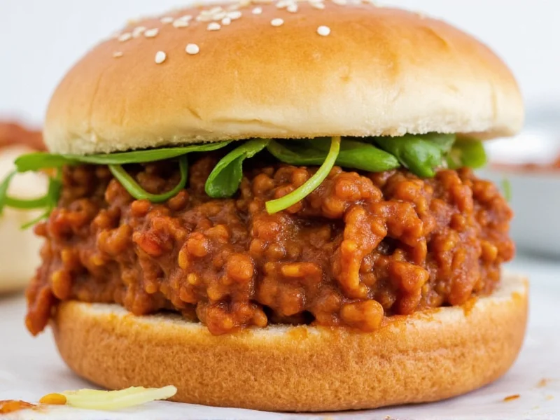 homemade sloppy joe