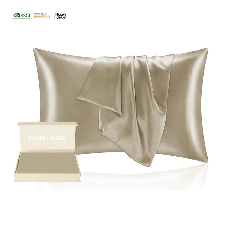 Factory Direct Sale  Mulberry Silk Pillowcase Elegant Box Packaging 6A Grade Silk Pillow Case Eye Mask Scrunchies Gift Box Sets