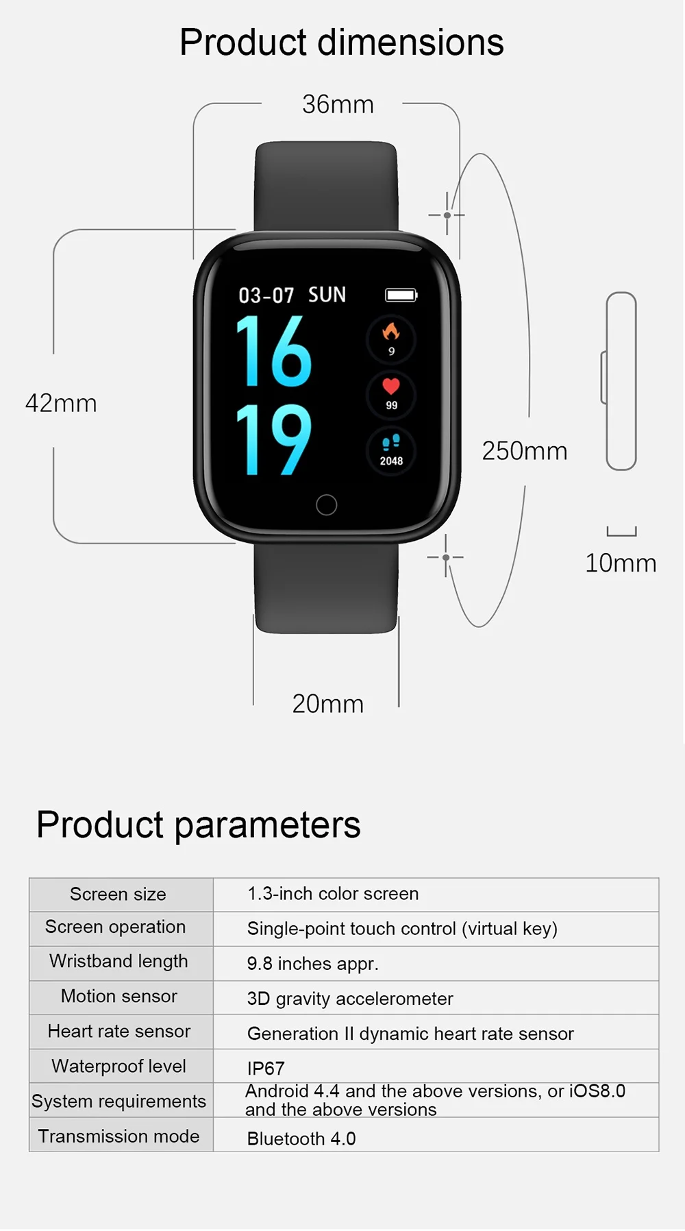 Dynamic Heart Rate Da Fit App Full Touch Screen Smartwatch With Real Time Blood Pressure Oxygen