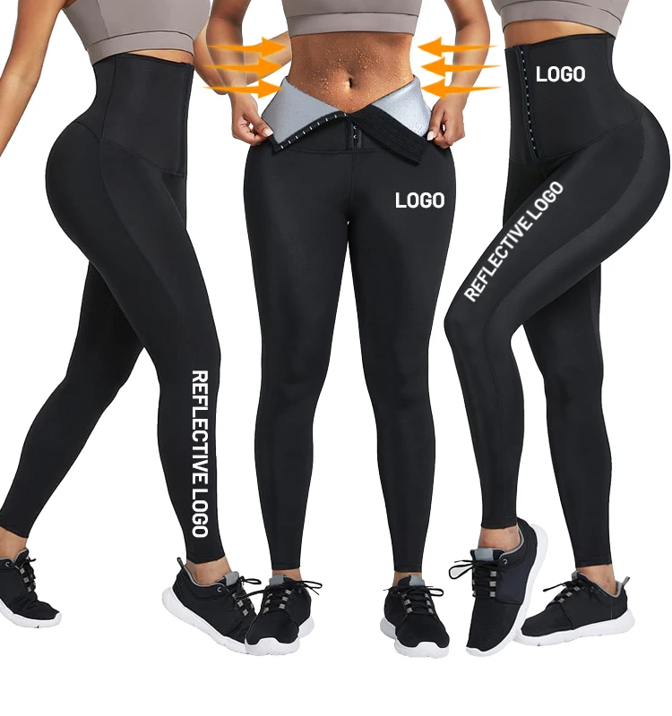 

Dropshipping Waist Trainer Leggings Body Shaping Sweat Sauna Pants Fitness Gym Shapewear Pants, Red,white ,light purple,gray,black,light green,dark blue, customized