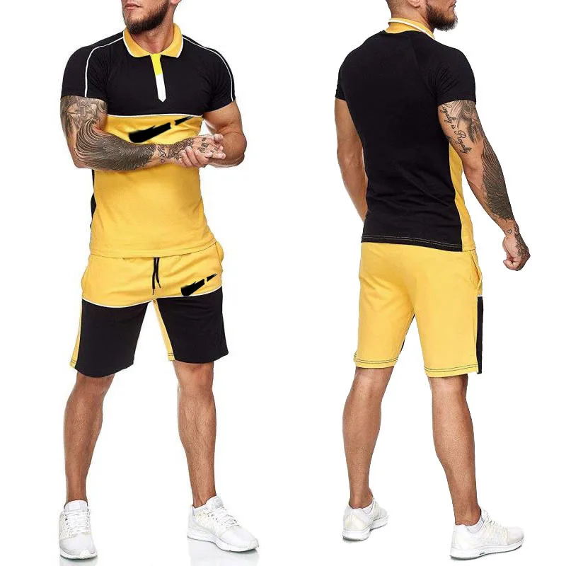 

2 piece set mens summer outfits t shirts for men men custom t shirts Shorts suit, Customized color