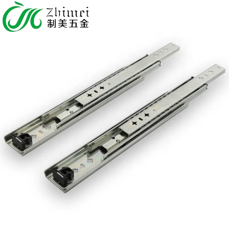 
Runners Ball Bearing Locking Full Extension 100kgs Loaded 3 Fold Rail 1000mm Heavy Duty Drawer Slide 