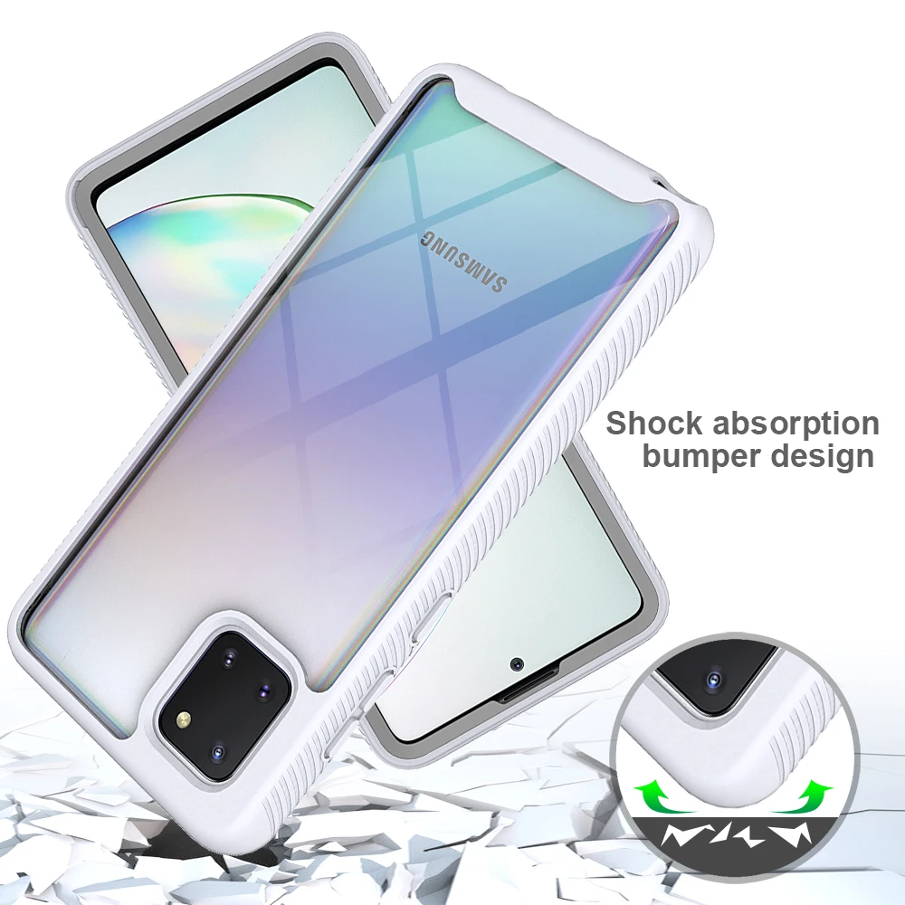 

Anti-broken high quality full protective Back Cover phone cover be suitable for Samsung Note10 20 lite UItra TPU+PC Phone Case