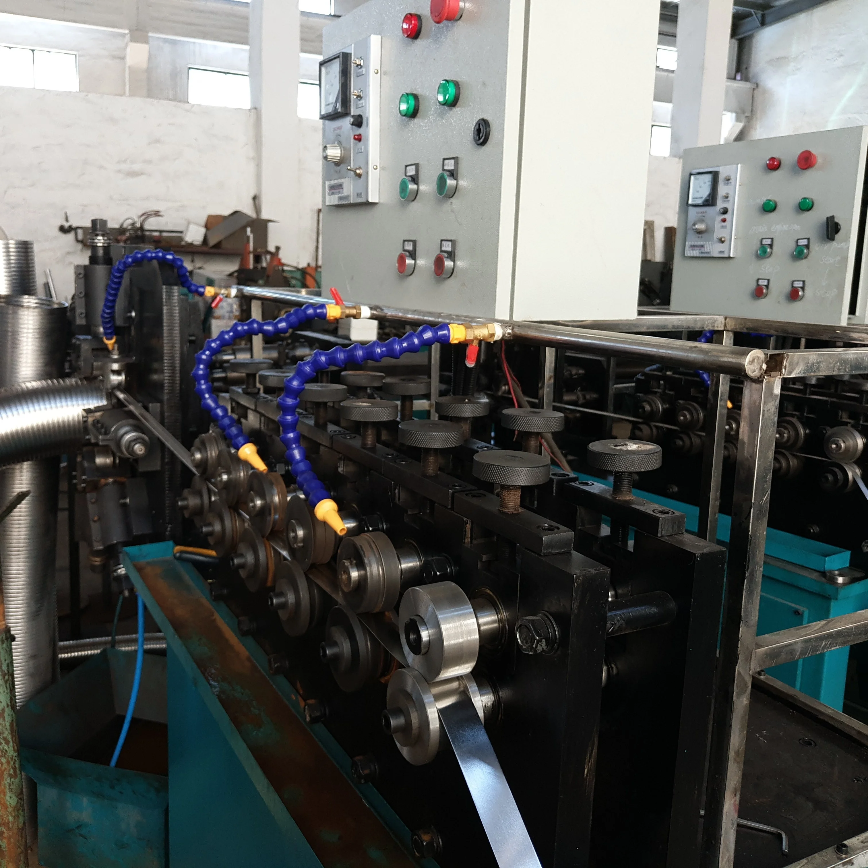 High Quality Stripwound Interlock Hose Making Machine,Exhaust Pipe