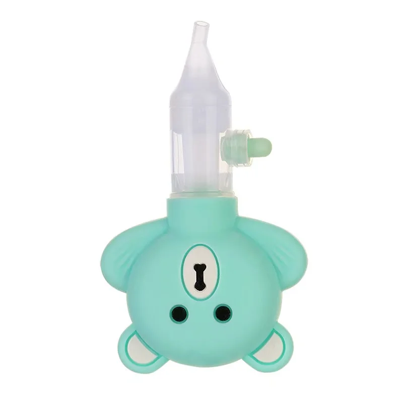 

Usse 2021 Newly Released 3-Pack Silicone Baby Nasal Aspirator With Snot Suction Cup Mucus Suction Cup Snot Clamp for Newborn, Evening poweder/lotus root green