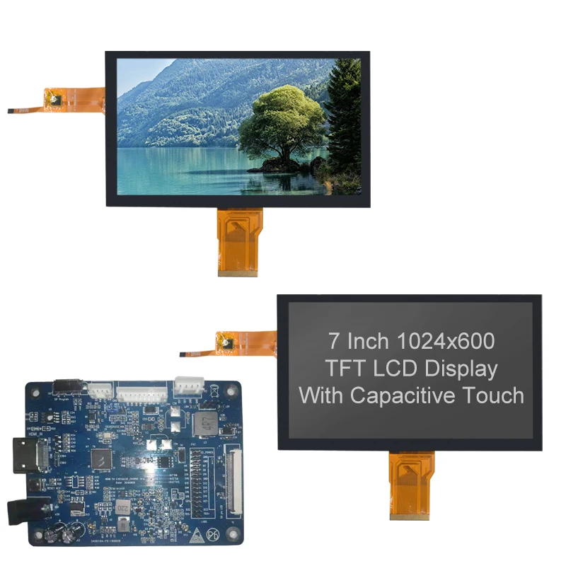 

50pin Tablet LCD Display TFT 7'' 1024*600 Touch Screen For Raspberry pi