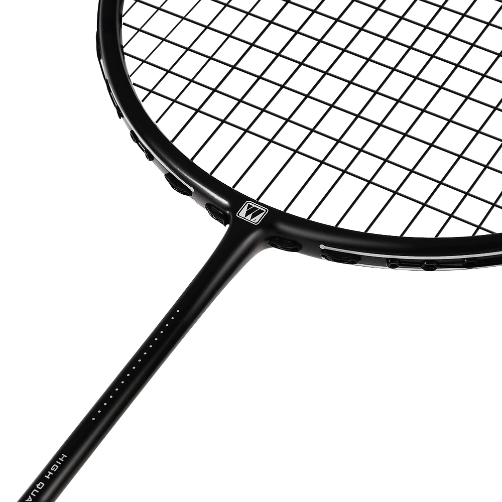 

Whizz TI-N 4U custom high tension 26-28lbs 100% graphite badminton racket sets, White