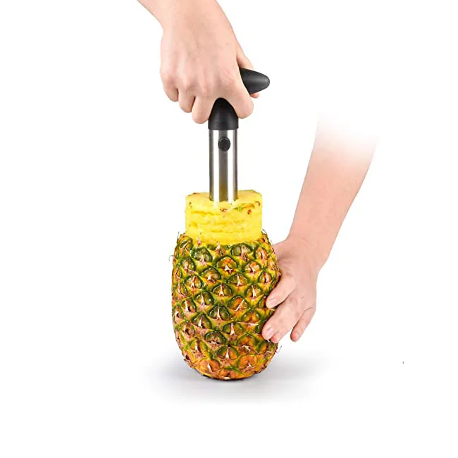 

Kitchen Easy Gadget Remove Handheld Stainless Steel Peeler Corer Pineapple Slicer