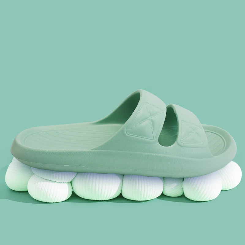 

Customized Veicro printing logo slide indoor unisex two straps open toe slides footwear shoes summer sandals heel cushion design, Picture