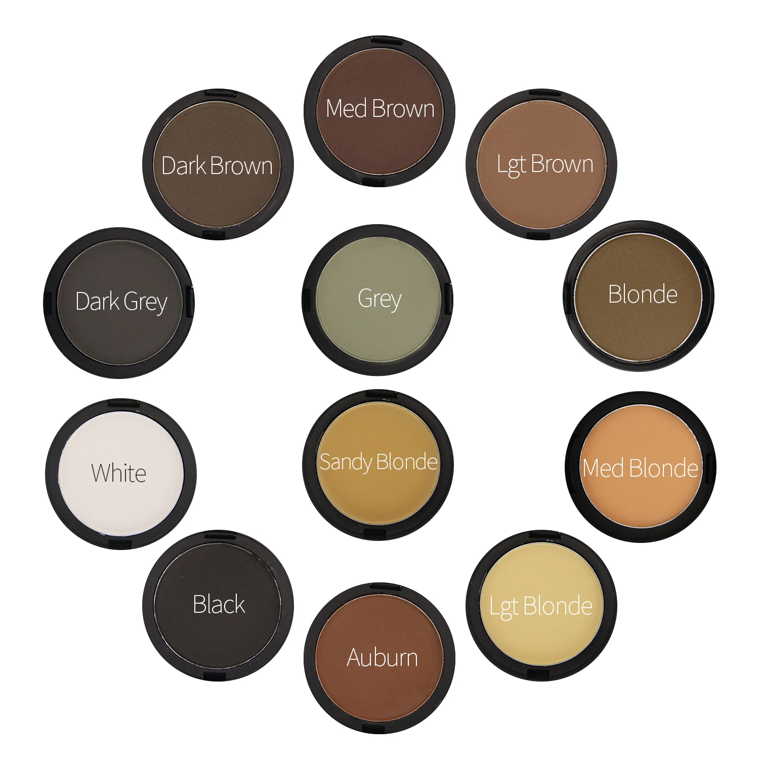 

Hairline Powder Hair Shadow Root Concealer Root Touch Up Hair Loss Concealer to Cover Up Roots and Grays (Medium Brown), 11 colors options: black, dk brown, brown, etc