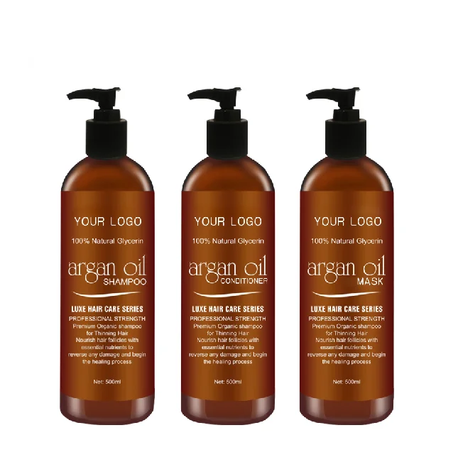 

Factory Supply Free sample Private Label Nourishing organic shampoo Argan Oil hair treatment Shampoo