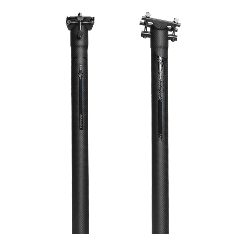 

Hot selling 350/400 mtb cycling adjustable seat post suspension gravel bike seatpost carbon bicycle, Black
