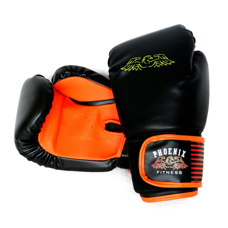 

Professional Solid Color Pu Leather Plain Boxing Gloves For Men