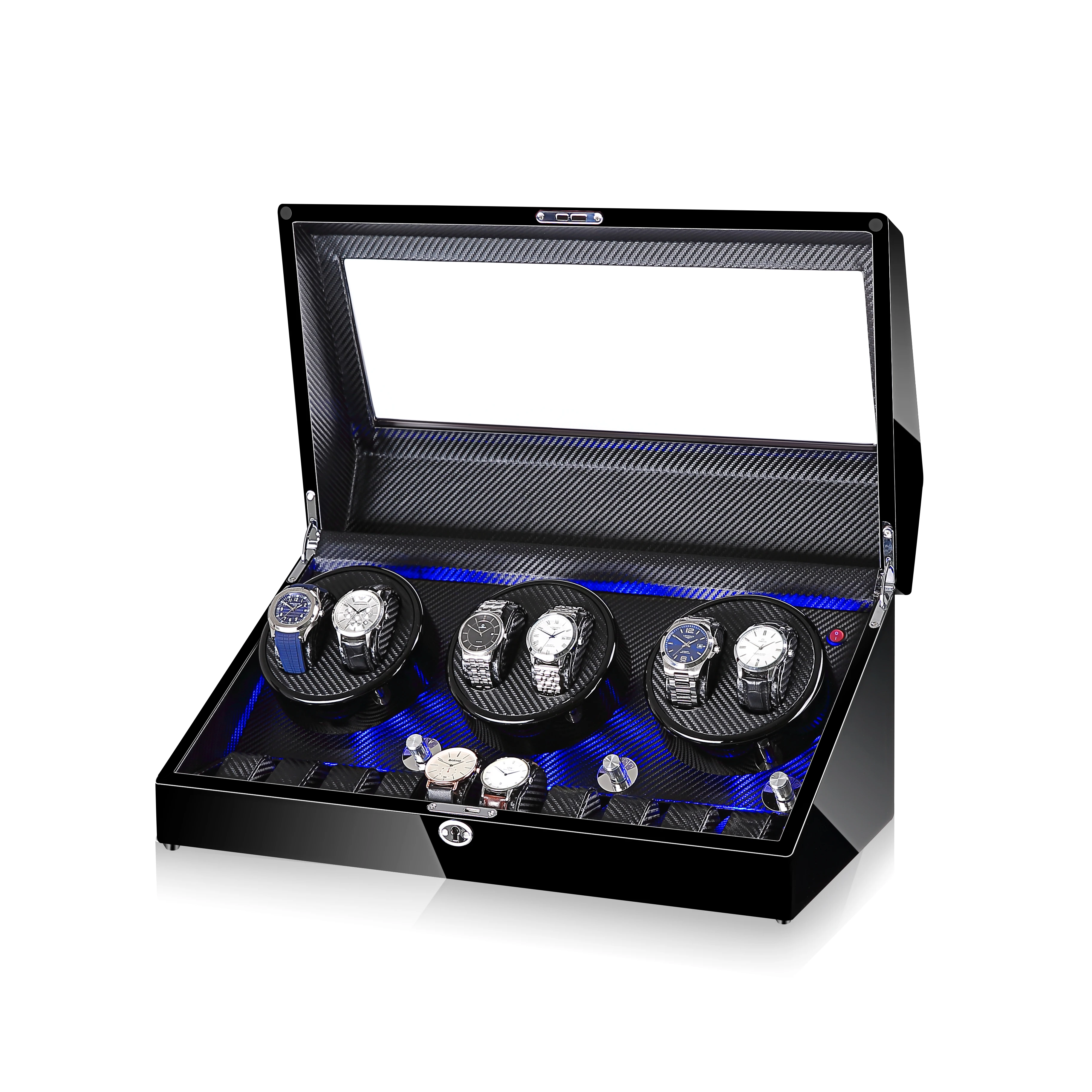 

Time partner rotations watch winder rotations watch winder with LED, Customizable