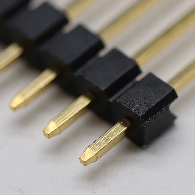 2.54mm Height 180 Degree Round Single Row 2.54mm Pitch Smd Pin Header