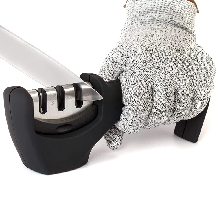 

Hot sale 2021 smart Knife Sharpener 3-stage diamond Kitchen small tool