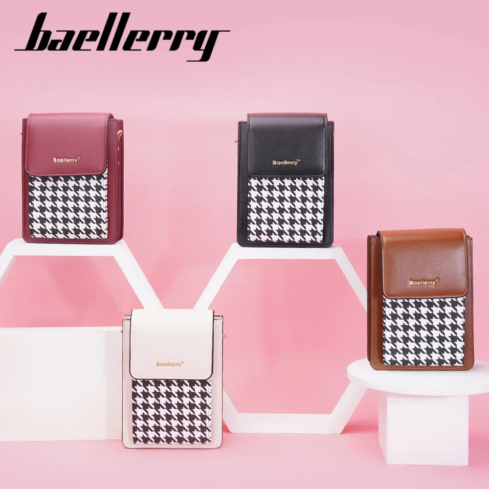 

baellerry 2023 hot sale large capacity shoulder bags Small Square Contrasting colors sling shoulder bags for women mobile phone