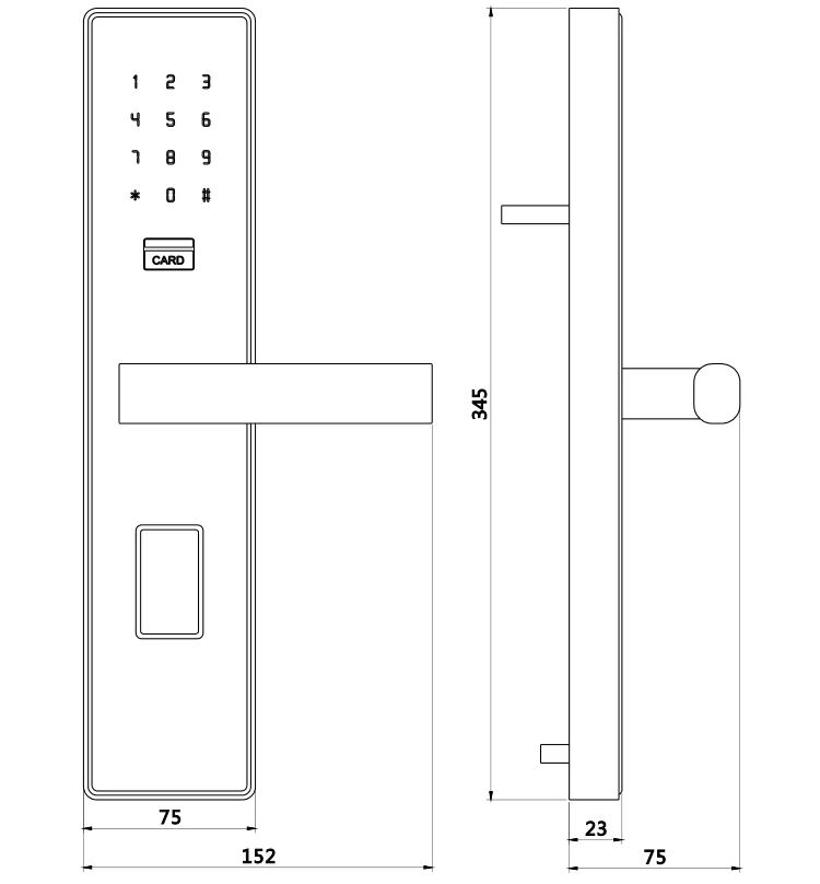 Exquisite Lora smart online gateway hotel door lock - ANKUX.COM