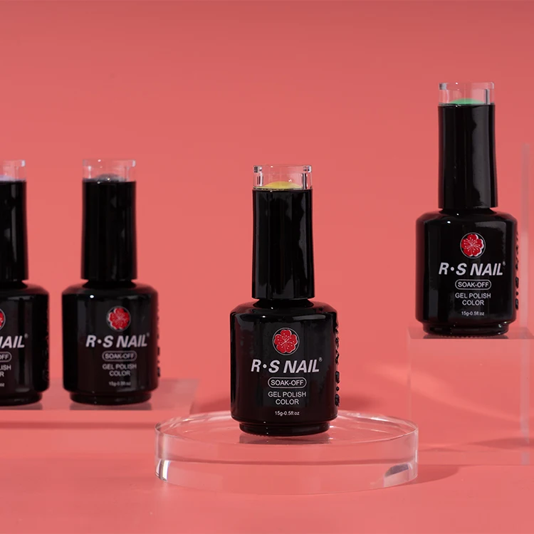 

2022 RS Nails salon supplies uv gel high quality 216 colors choose gel nail polish for beauty art