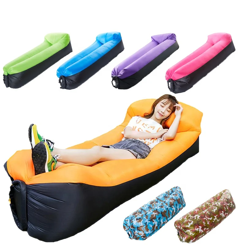 

Camping inflatable Sofa lazy bag 3 Season ultralight down sleeping bag air bed Inflatable sofa lounger trending products 2020, Picture