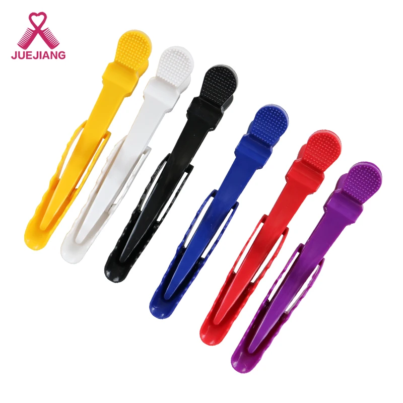 

Super Custom Logo Mixed Color Salon 6pcs Alligator Duck Hair Clip fashion fancy Plastic Clamp Home Use, Optional