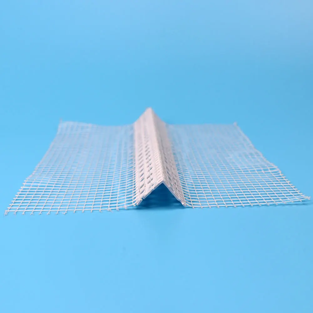 
plastic angle bead with mesh/drywall corner bead with mesh/PVC bead with mesh 