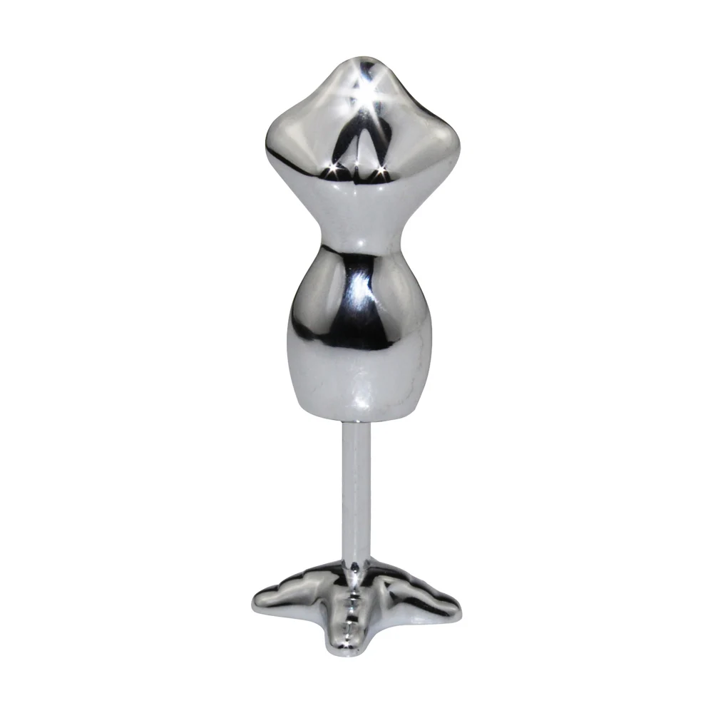 
Metal silver display Upper-Body doll mini mannequin small clothes display doll 