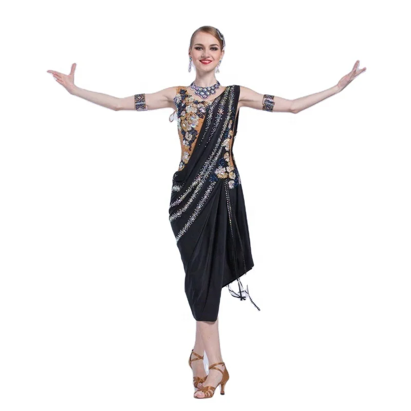 

L-1776 Wholesale cha cha Latin dance dress, High quality international standard ballroom Latin dance dress for competition, Customer choice