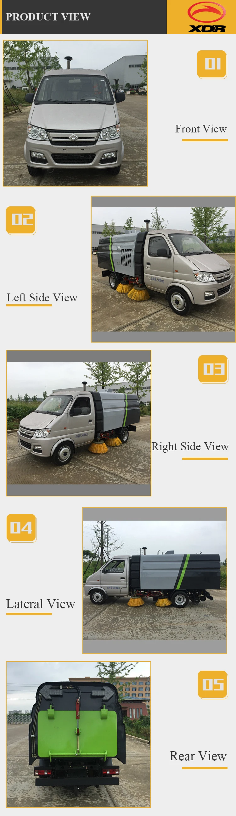 road cleaning machine sweeper truck