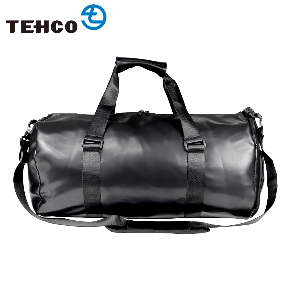 

Customized Black Big Zipper Waterproof Nylon Sport Duffle Gym Sports Bag