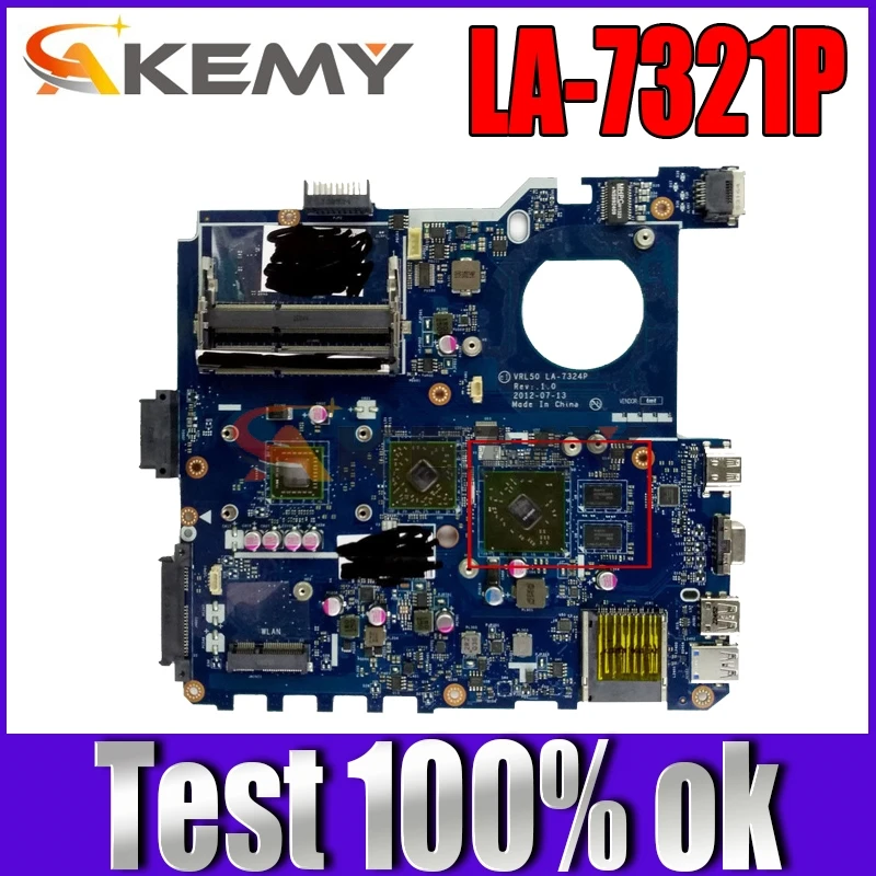 

Akemy LA-7321P Laptop motherboard for ASUS X43B K43B K43BR K43BY X43U original mainboard