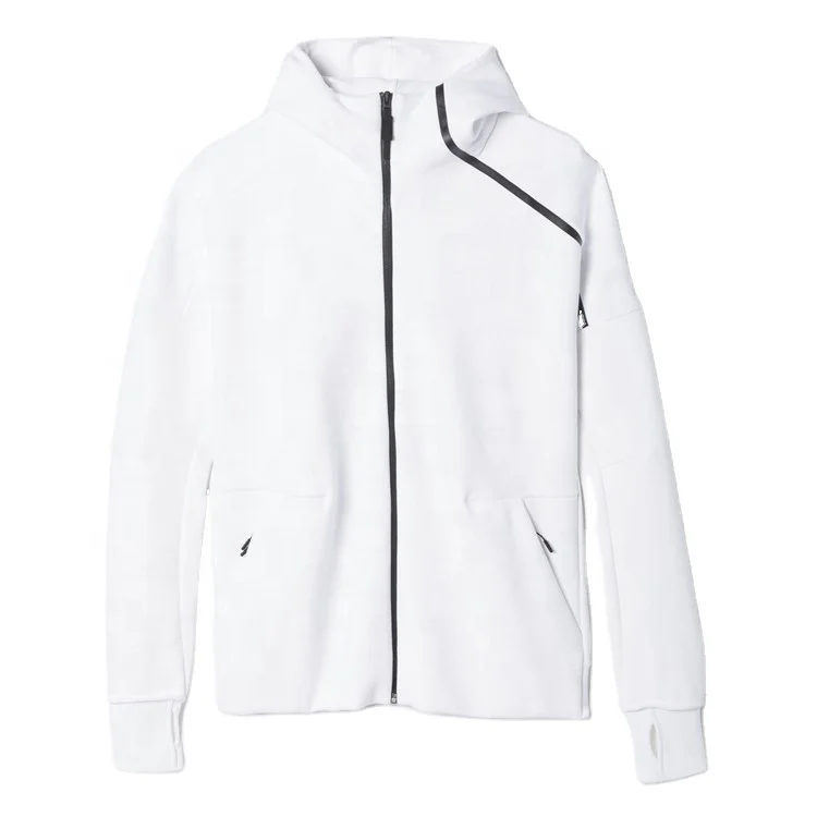 

Plus Size Wholesale OEM Customized Street Style Utility Hooded Casual Jacket Solid Color Zip Up Sports Coat for Men